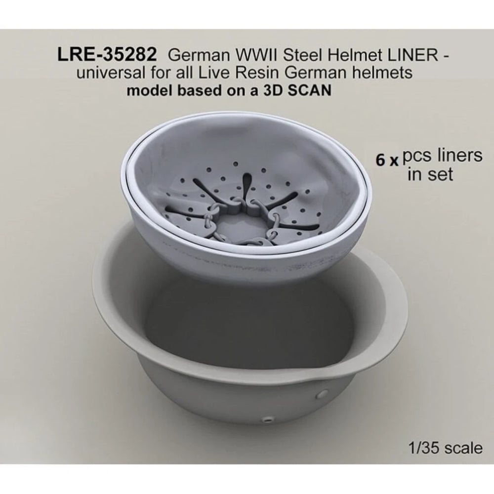 1/35 WWII German WWII Helmet Liners, Resin Model Accessory Kit, Unpainted
