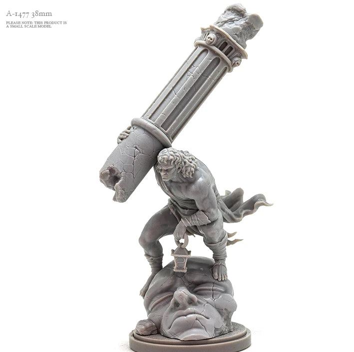 38mm Demonic Warrior, Resin Model Figure Kit, Fantasy Theme, Unassembled and Unpainted