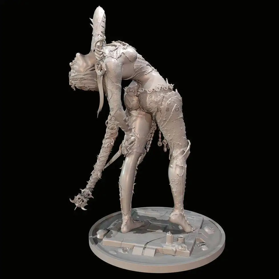 65mm Egyptian Ghost Mother, Resin Model Figure Kit, Fantasy Theme, Unassembled and Unpainted