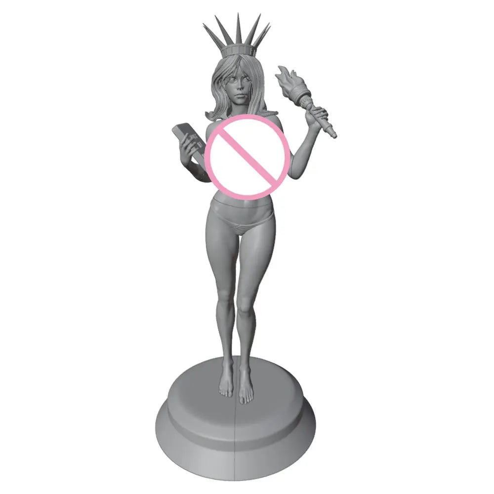 1/24 Sorceress with Spiked Crown and Arm Wraps, Resin Model Figure Kit, Unassembled and Unpainted