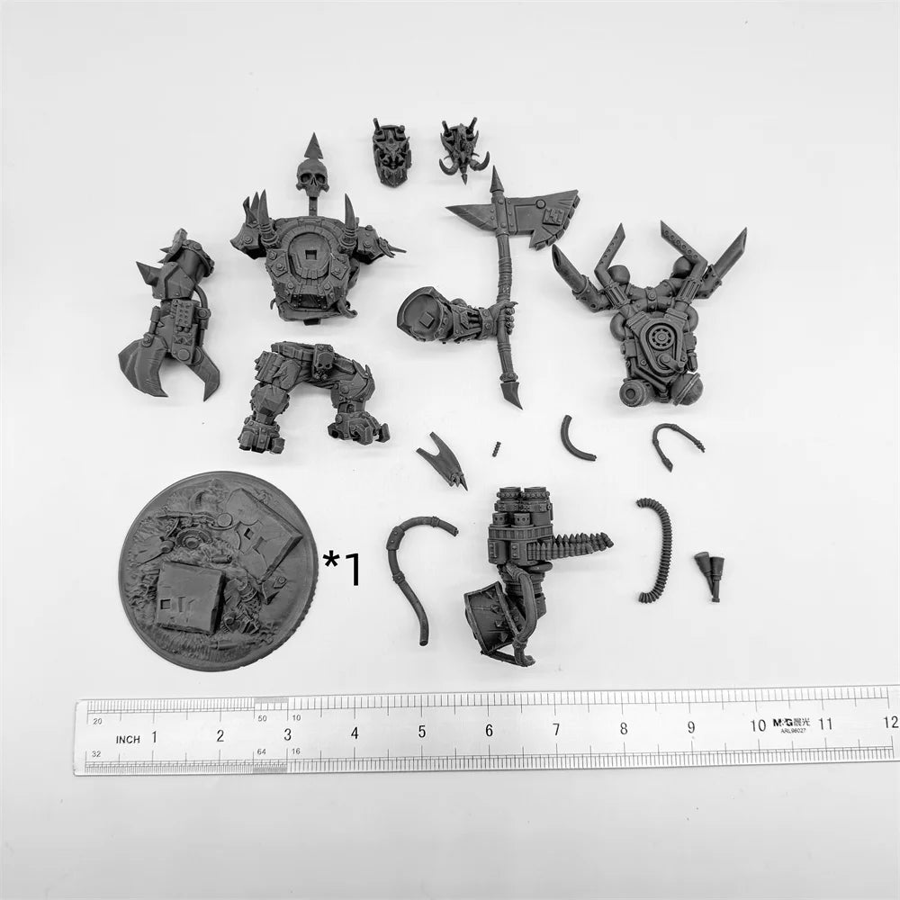 Troll Boss Warrior, Resin Model Figure Kit, Fantasy Theme, Unassembled and Unpainted