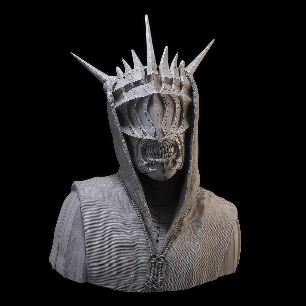 1/10 Mage, Resin Model Bust Kit, Fantasy Theme, Unassembled and Unpainted