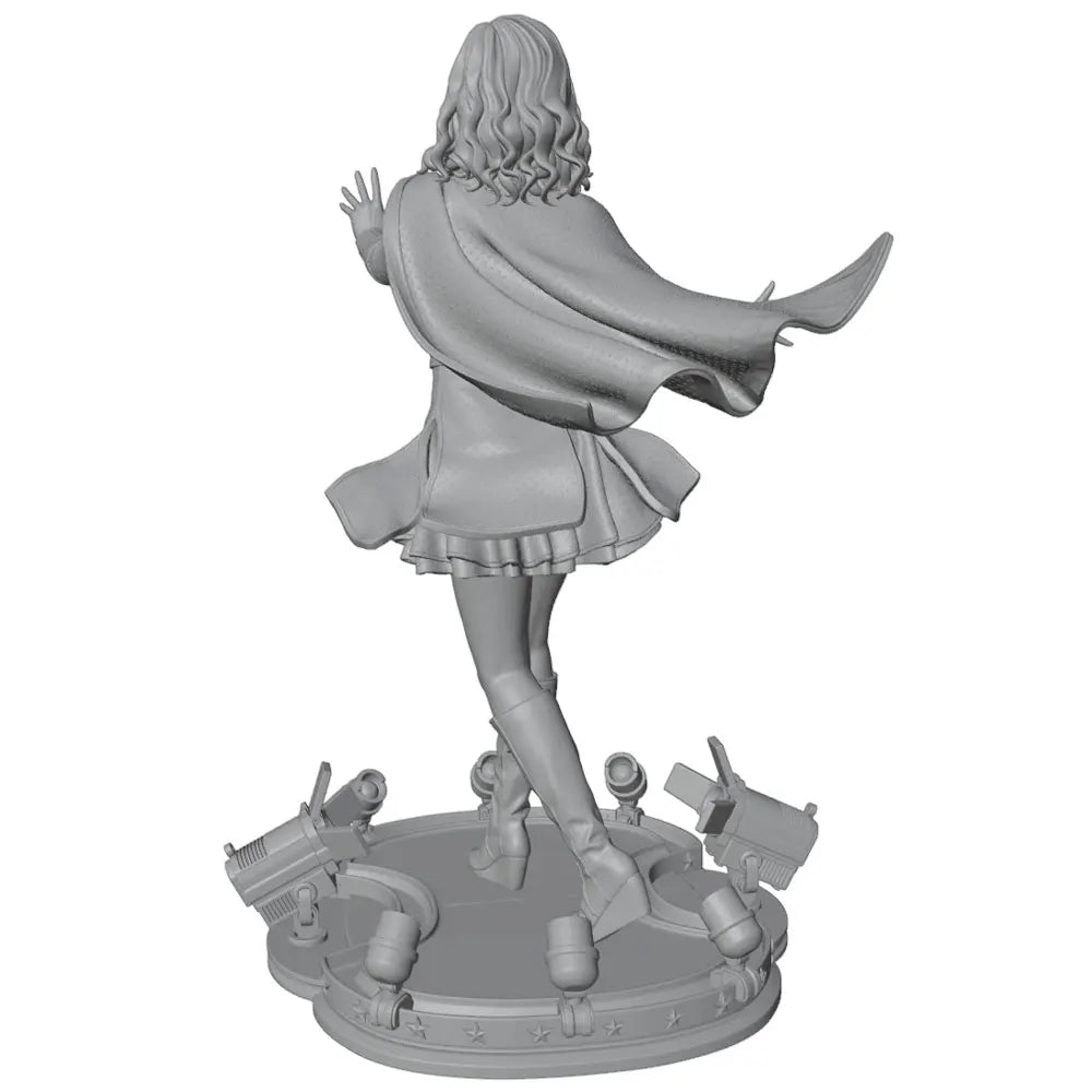 75mm Female Character Ornate Base, Resin Model Figure Kit, Fantasy Theme, Unassembled and Unpainted