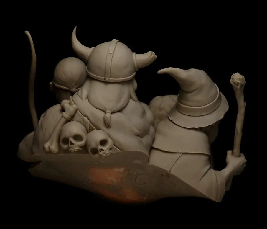 1/12 Norse Warriors, 9 Figures, Resin Model Bust Kit, Fantasy Theme, Unassembled and Unpainted