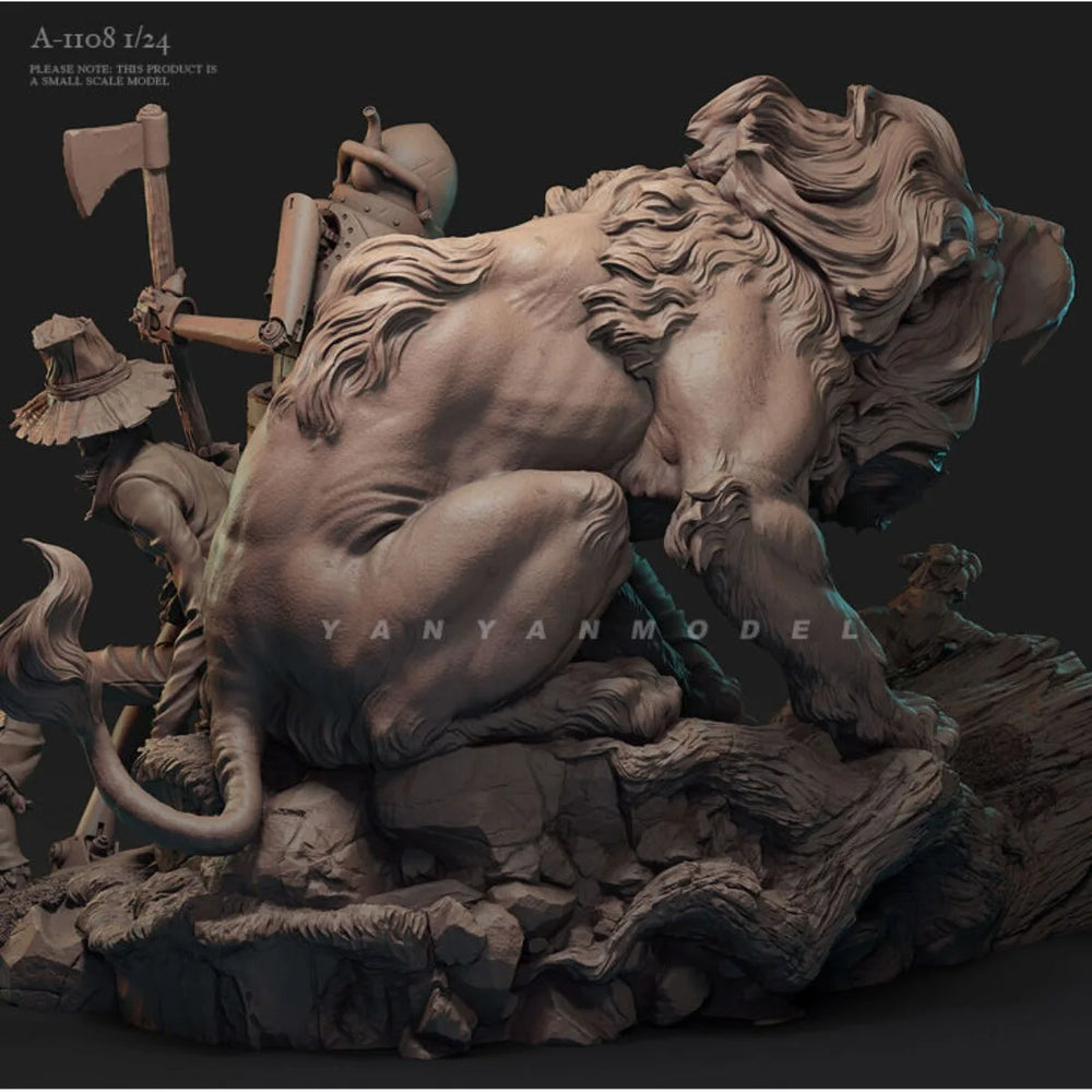 1/24 Roaring Winged Dragon, Resin Model Figure Kit, Fantasy Theme, Unassembled and Unpainted