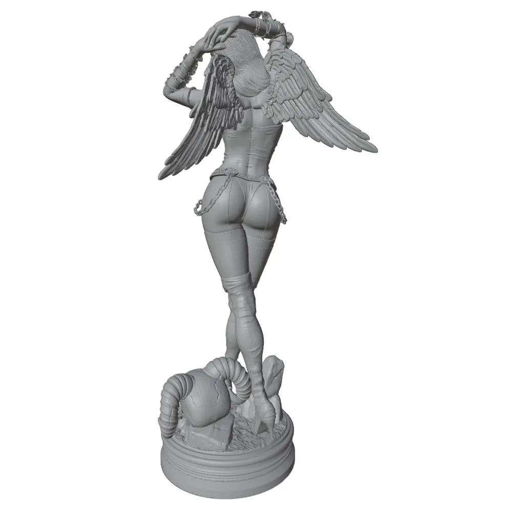 1/24 Winged Female, Resin Model Figure Kit, Fantasy Theme, Unassembled and Unpainted