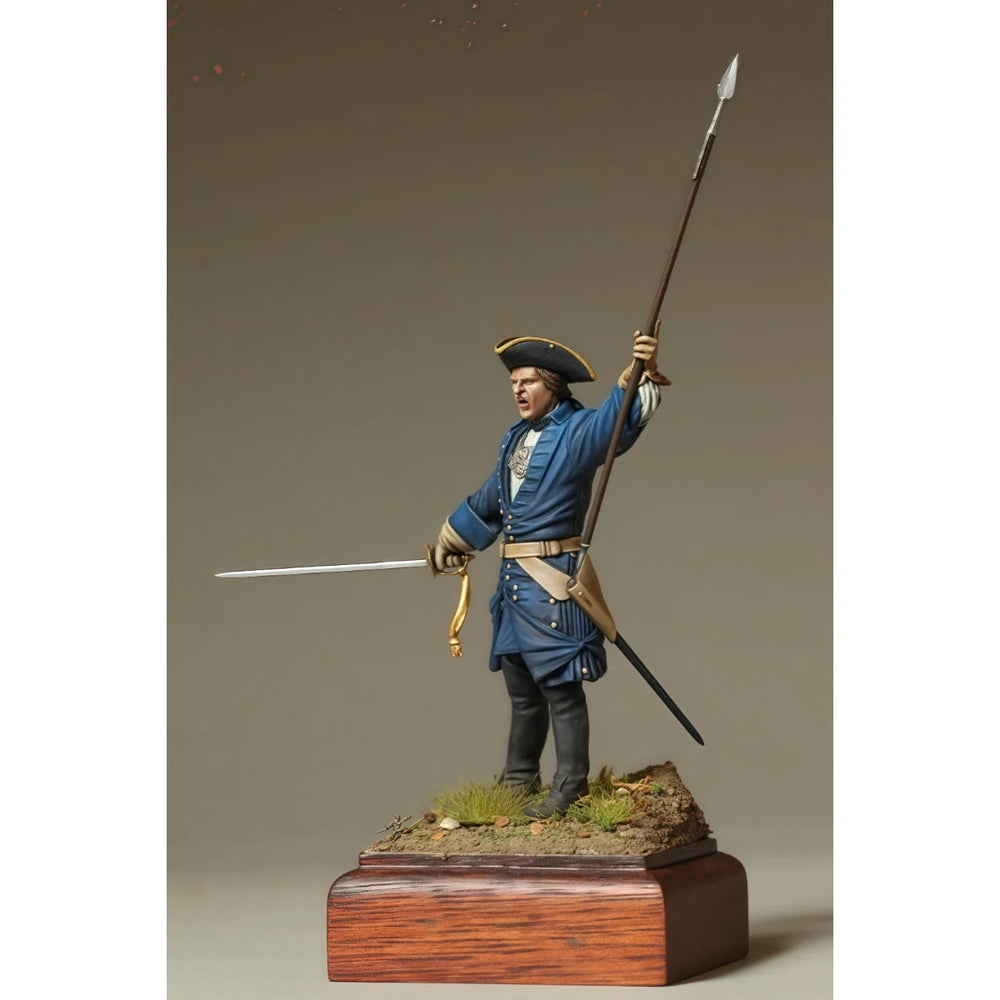 75mm WWI Swedish Infantry Officer, Resin Model Figure Kit, Unassembled and Unpainted