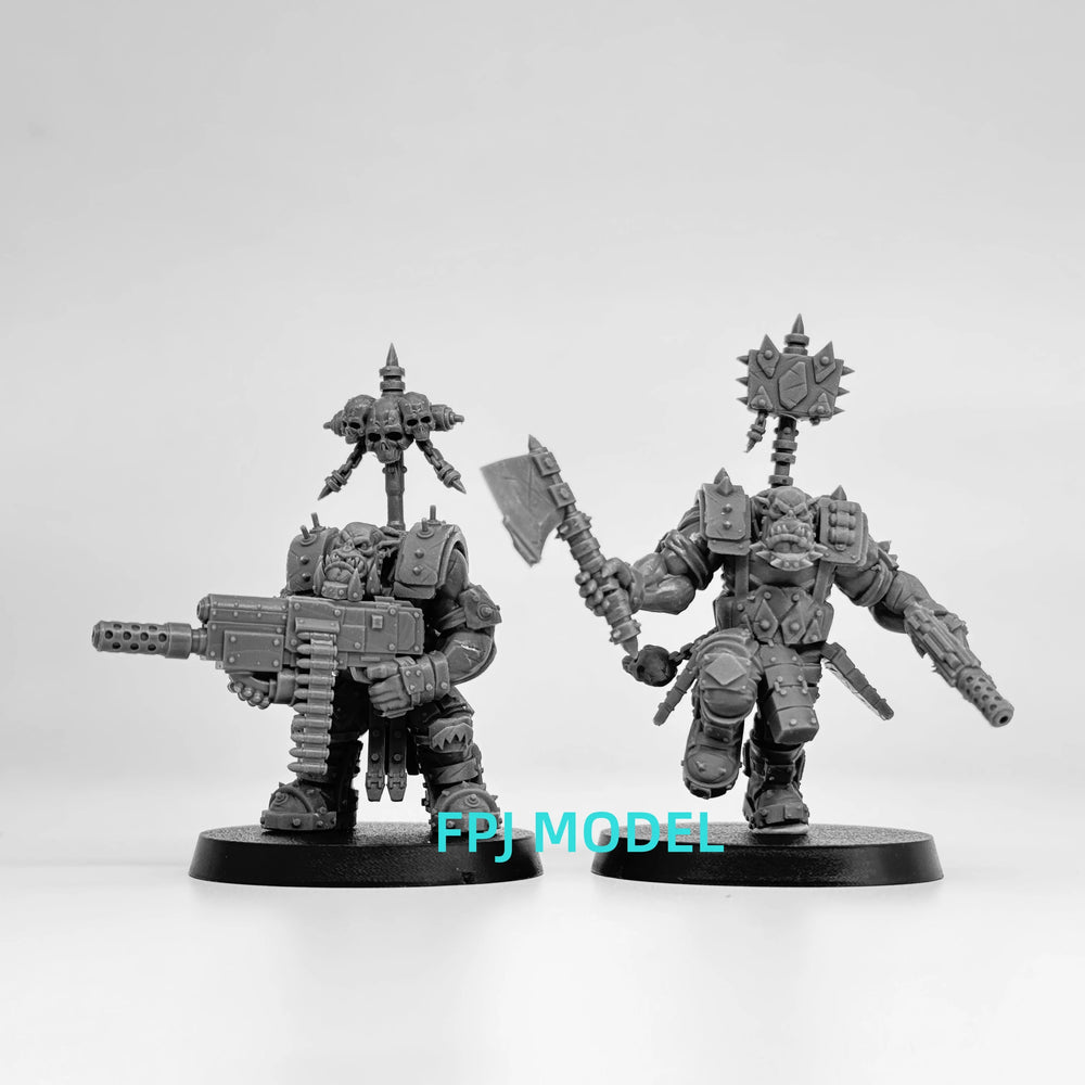 32mm Grimdark Fantasy Soldiers, 35 Figures, Resin Model Figure Kit, Fantasy Theme, Unassembled and Unpainted