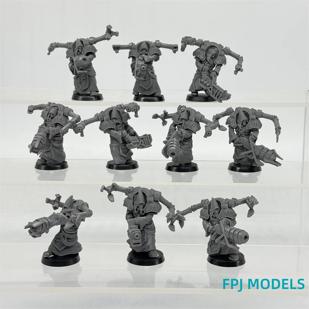 Scavenger Volatiles, 10 Figures, Resin Model Figure Kit, Sci-Fi Theme, Unassembled and Unpainted