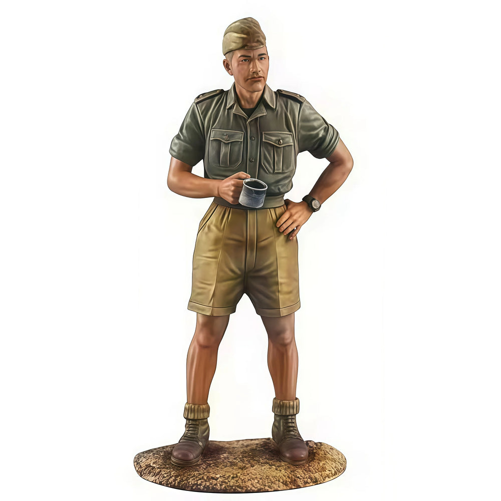 1/35 WWII British Desert Infantry, 5 Figures, Resin Model Figure Kit, Unassembled and Unpainted