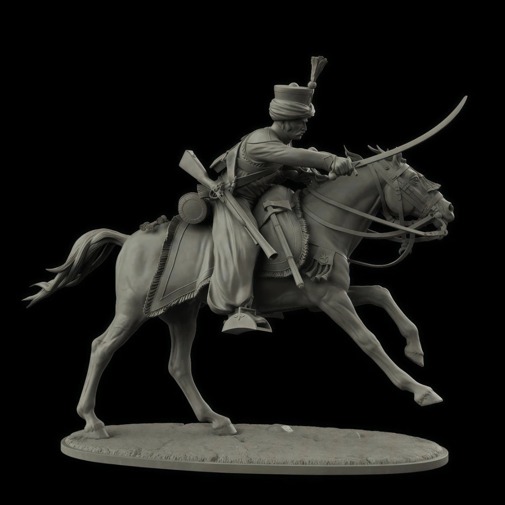 1/30 Napoleonic Mameluke Imperial Guard, 3 Figures, Resin Model Figure Kit, Unassembled and Unpainted