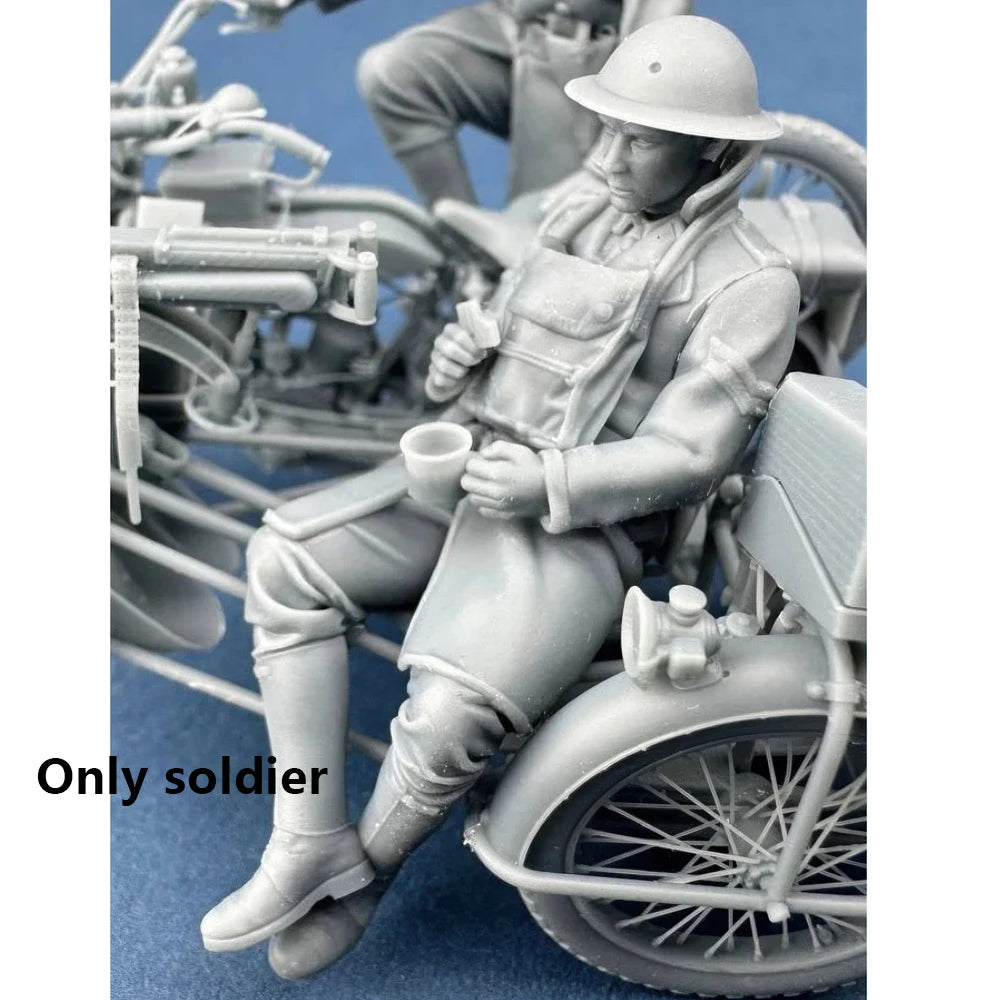 1/32 WWI British Machine Gun Corps, 2 Figures, Resin Model Figure Kit, Unassembled and Unpainted