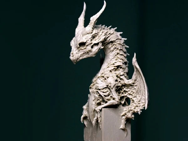 Dragon Skeleton with Egg, Resin Model Figure Kit, Fantasy Theme, Unassembled and Unpainted