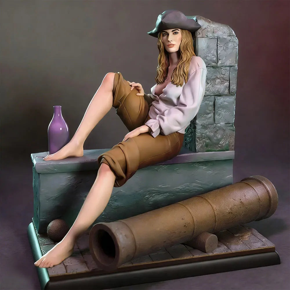 1/24 WWI Artillery Girls, 6 Figures, Resin Model Figure Kit, Unassembled and Unpainted