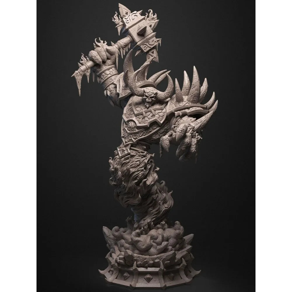 Rag Firelord Fire Elemental Deity, Resin Model Figure Kit, Fantasy Theme, Unassembled and Unpainted