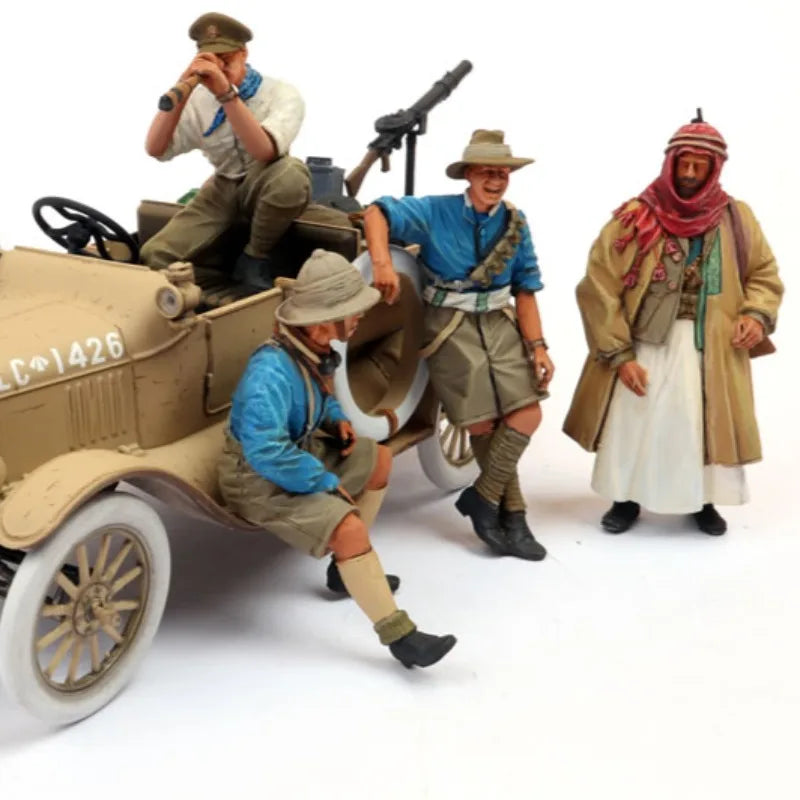 1/35 WWI Australian Soldiers, 4 Figures, Resin Model Figure Kit, Unassembled and Unpainted