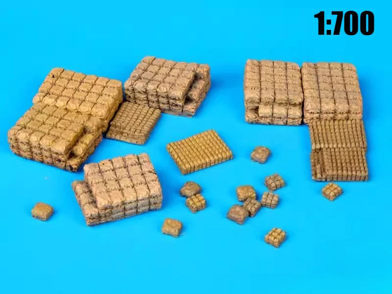 1/700 Civilian Wharf Scene, Resin Model Terrain Kit, Historical Theme, Unpainted