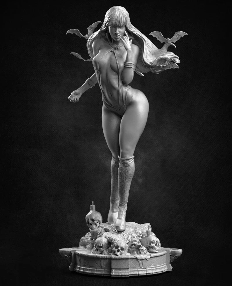 1/24 Dark Fantasy Vampire with Wings, Resin Model Figure Kit, Fantasy Theme, Unassembled and Unpainted