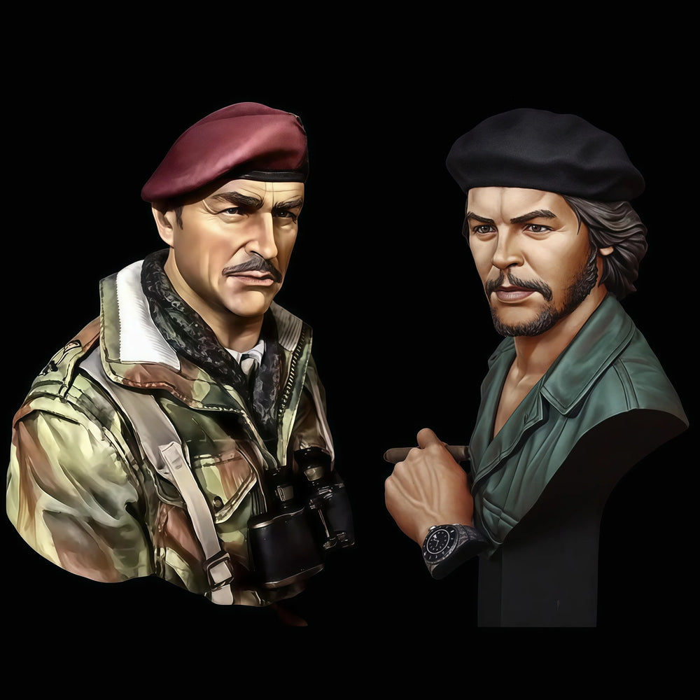 1/10 Modern Special Ops Officers, 2 Figures, Resin Model Bust Kit, Unassembled and Unpainted