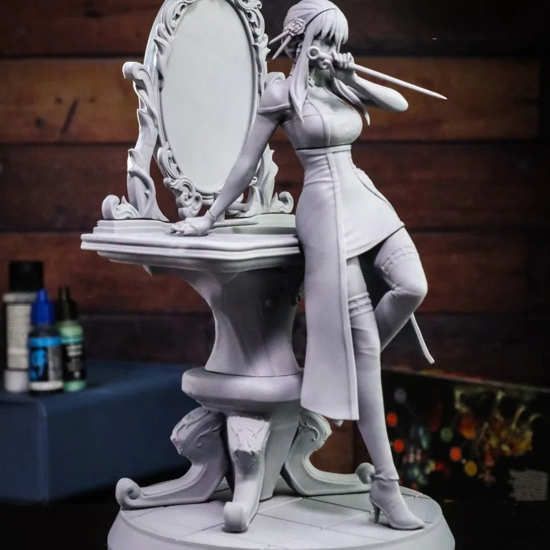1/24 Female Assassin, Resin Model Figure Kit, Anime Theme, Unassembled and Unpainted