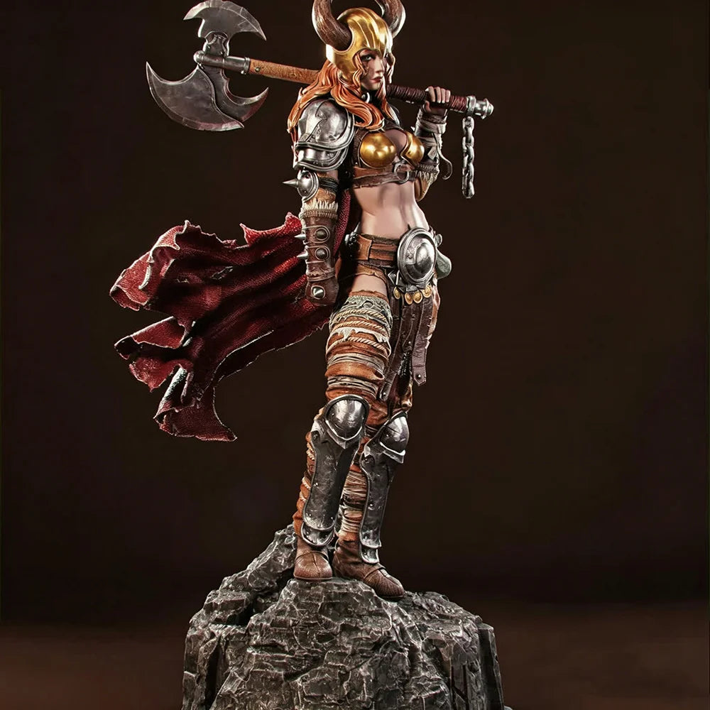 100mm Norse Valkyrie Warrior, Resin Model Figure Kit, Fantasy Theme, Unassembled and Unpainted