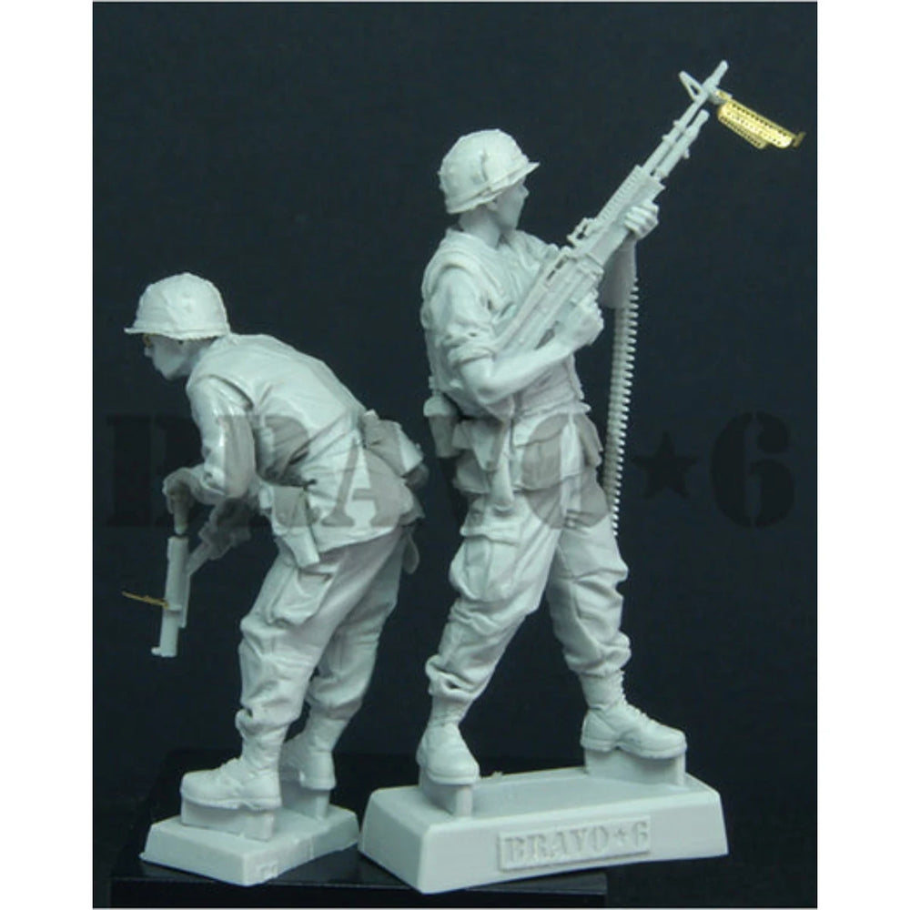 1/35 Vietnam War USMC Soldiers, 3 Figures, Resin Model Figure Kit, Unassembled and Unpainted