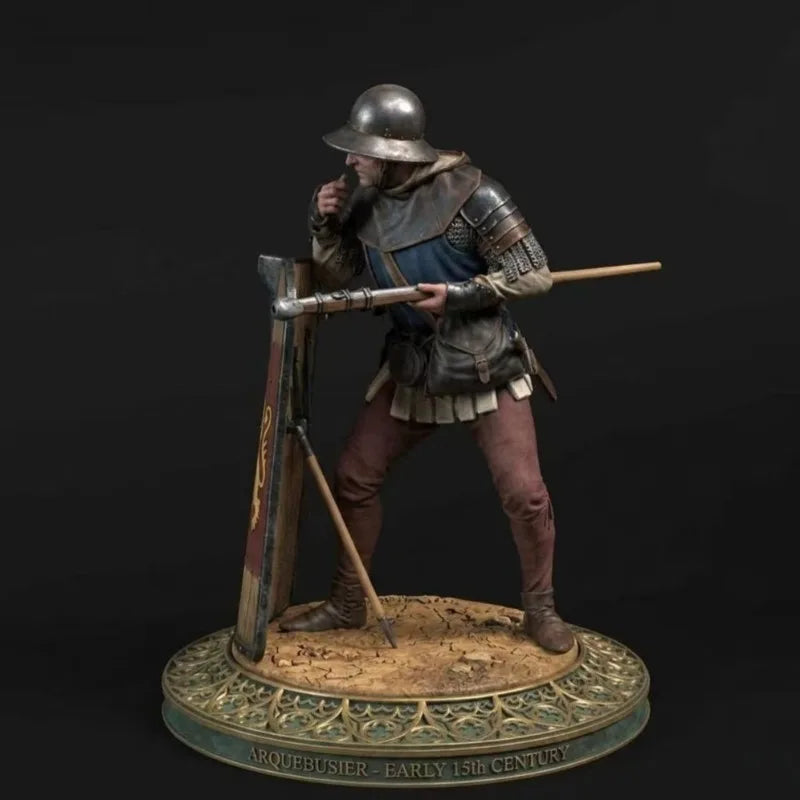 1/24 Medieval Soldier, Resin Model Figure Kit, Unassembled and Unpainted