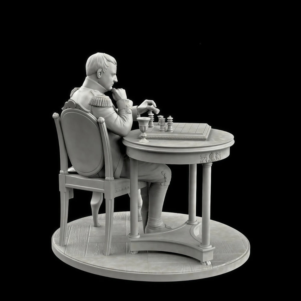 75mm Napoleonic French Emperor Napoleon, Resin Model Figure Kit, Unassembled and Unpainted