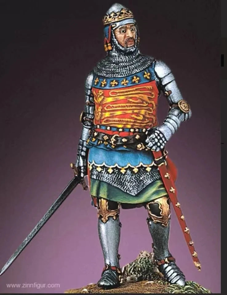 54mm Medieval Fantasy Medieval Knight, Resin Model Figure Kit, Unassembled and Unpainted