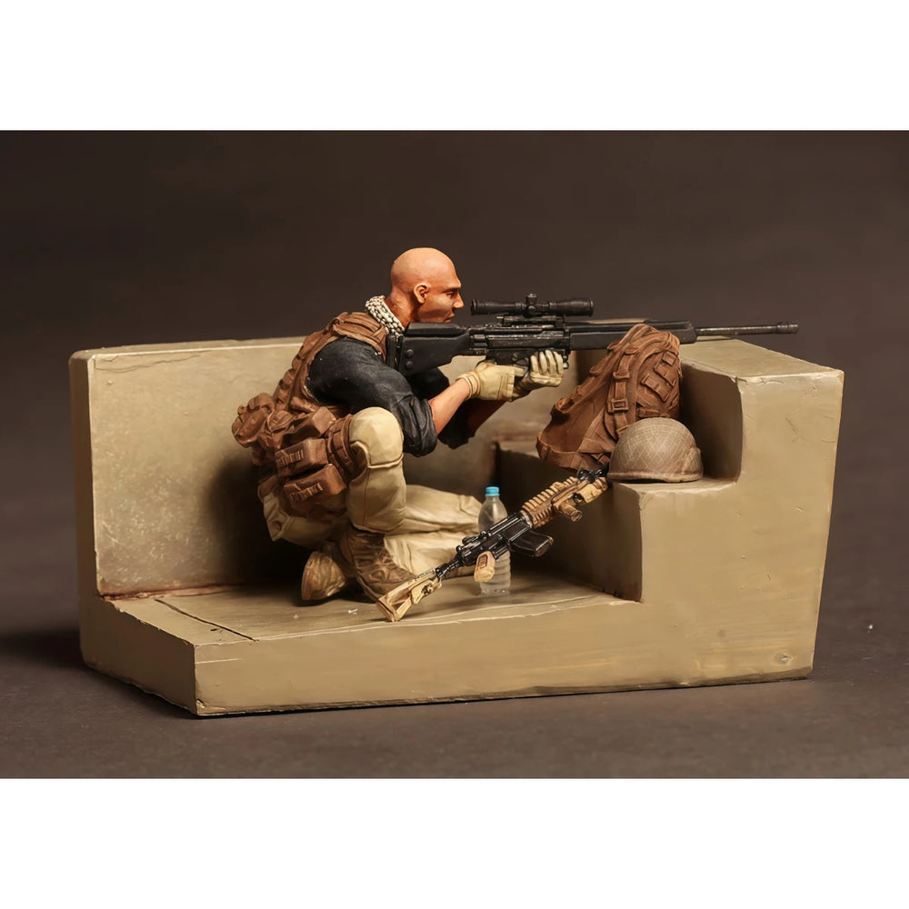 1/35 Modern PMC Sniper, Resin Model Figure Kit, Unassembled and Unpainted