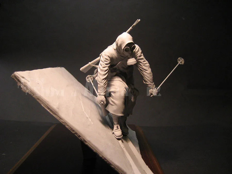 1/16 Asian Warrior, Resin Model Figure Kit, Military Theme, Unassembled and Unpainted
