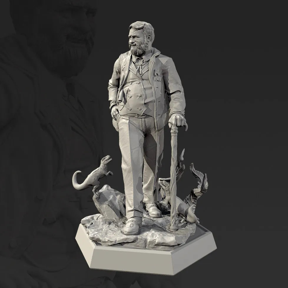 50mm WWII Uniformed Infantryman, Resin Model Figure Kit, Unassembled and Unpainted