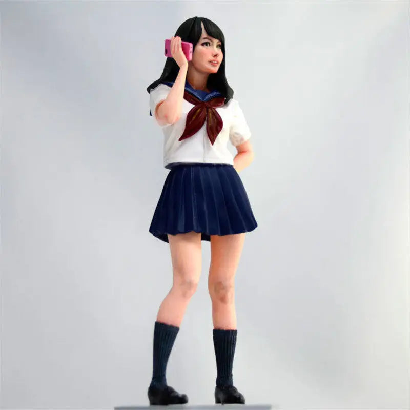 1/12 Sailor Girl, Resin Model Figure Kit, Anime Theme, Unassembled and Unpainted