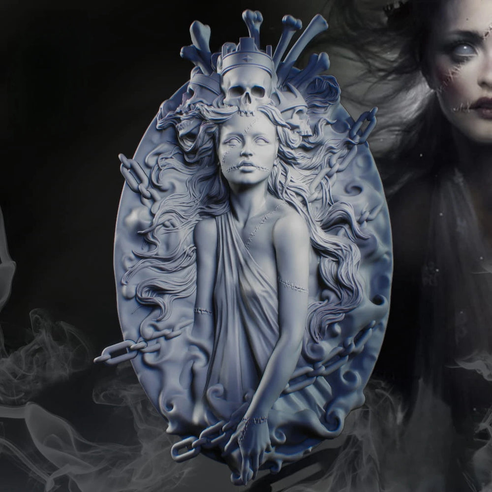 1/10 Medusa, Resin Model Bust Kit, Fantasy Theme, Unassembled and Unpainted