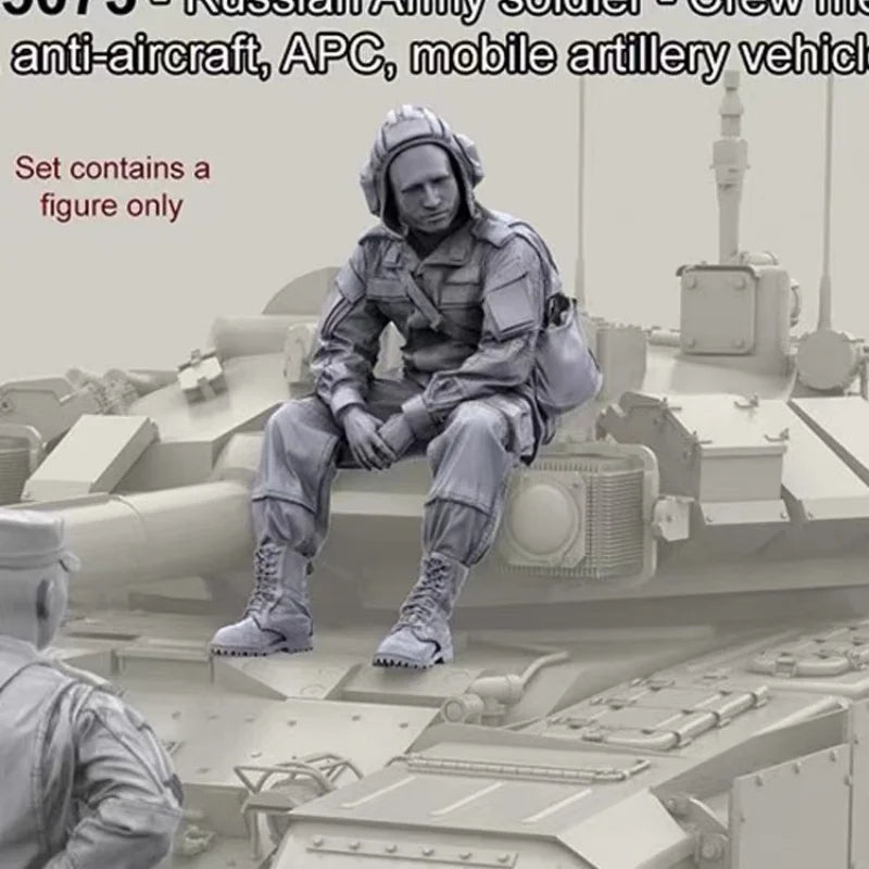 1/35 Modern Soldiers Tank Crew, 6 Figures, Resin Model Figure Kit, Unassembled and Unpainted