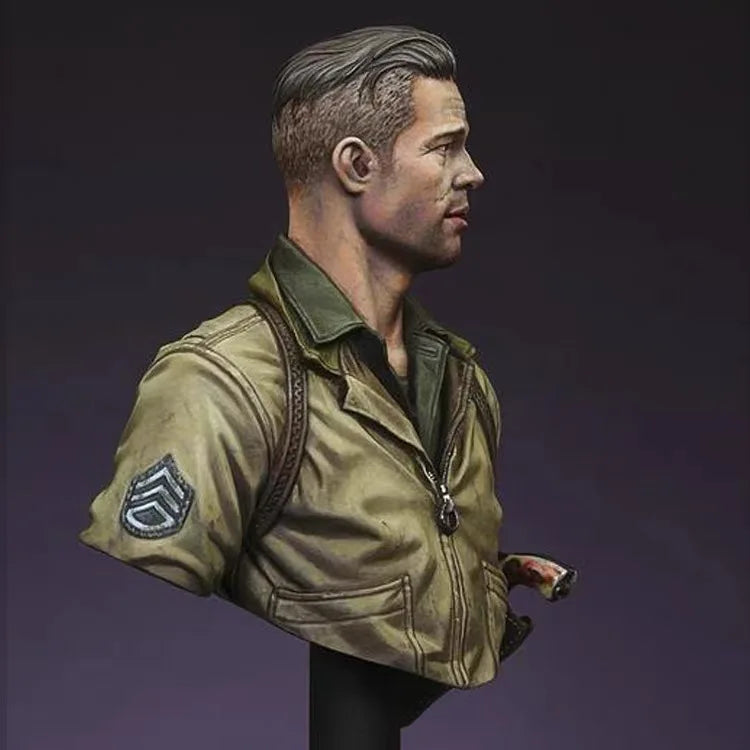 1/16 WWII American Soldier, Resin Model Bust Kit, Unassembled and Unpainted