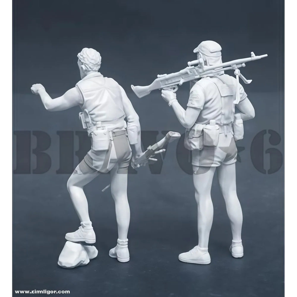 1/35 Modern Selous Scouts, 4 Figures, Resin Model Figure Kit, Unassembled and Unpainted