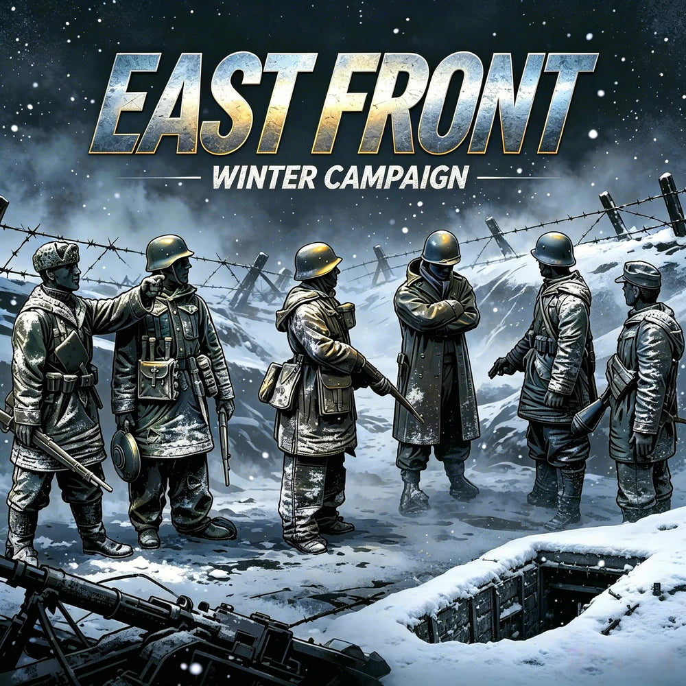 1/35 WWII Soviet Infantry Winter, 6 Figures, Resin Model Figure Kit, Unassembled and Unpainted