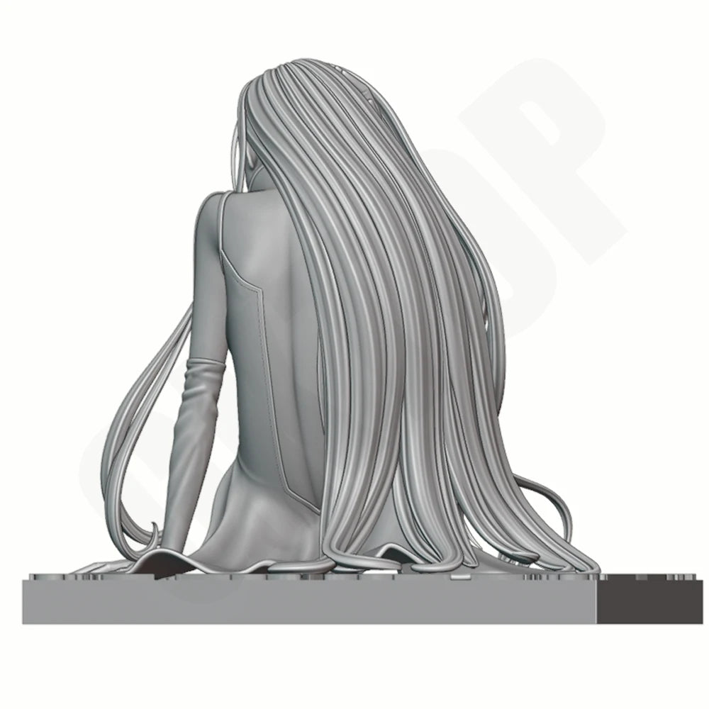 1/24 Warrior Princess Beauty Statue, Resin Model Figure Kit, Unassembled and Unpainted