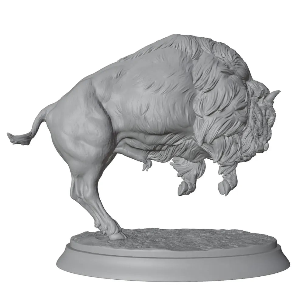 North American Bison, Resin Model Creature Kit, Wildlife Theme, Unassembled and Unpainted