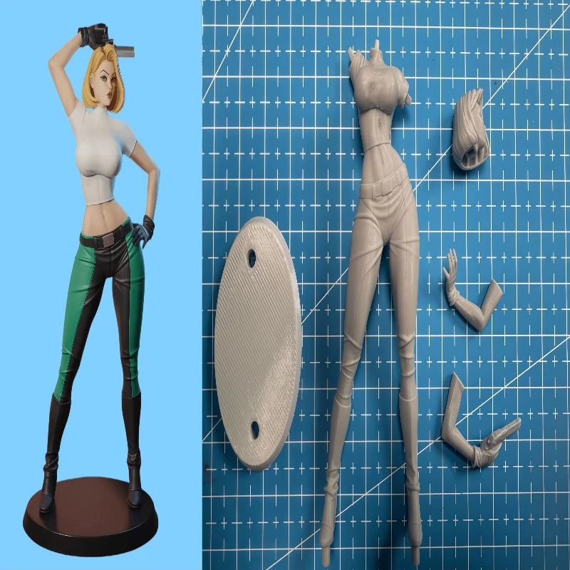 1/18 Pin-up Female, Resin Model Figure Kit, Unassembled and Unpainted
