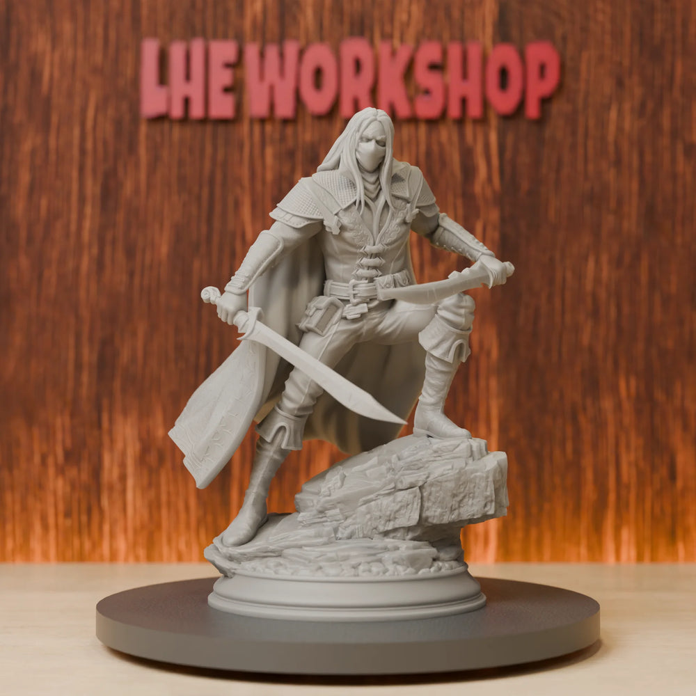 75mm Human Rogue Assassin, Resin Model Figure Kit, Fantasy Theme, Unassembled and Unpainted