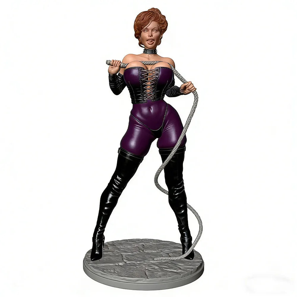 75mm Female Fantasy Warrior with Whip, Resin Model Figure Kit, Fantasy Theme, Unassembled and Unpainted