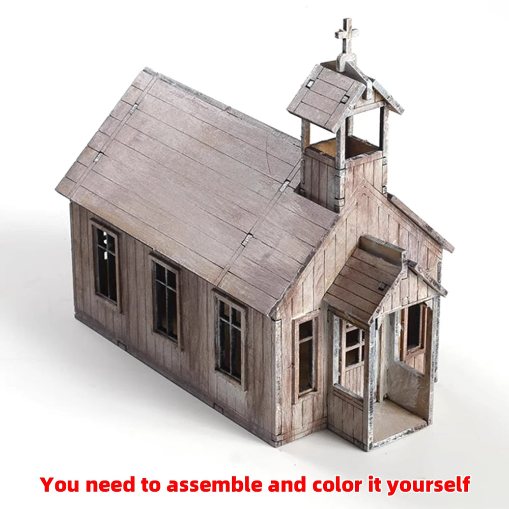 1/72 European Cathedral, Resin Model Diorama Kit, Historical Theme, Unassembled and Unpainted