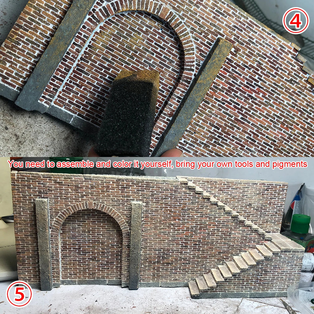 1/35 WWII Fortified Bunker, Resin Model Terrain Kit, Unpainted