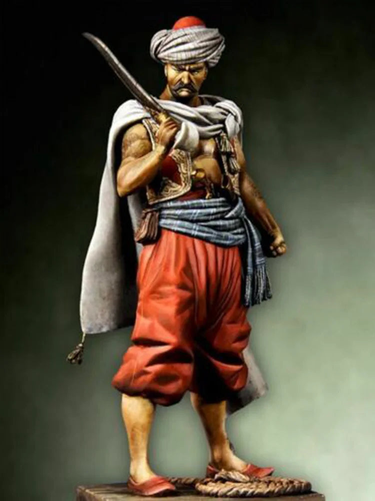 75mm Ancient Persian Warrior, Resin Model Figure Kit, Unassembled and Unpainted