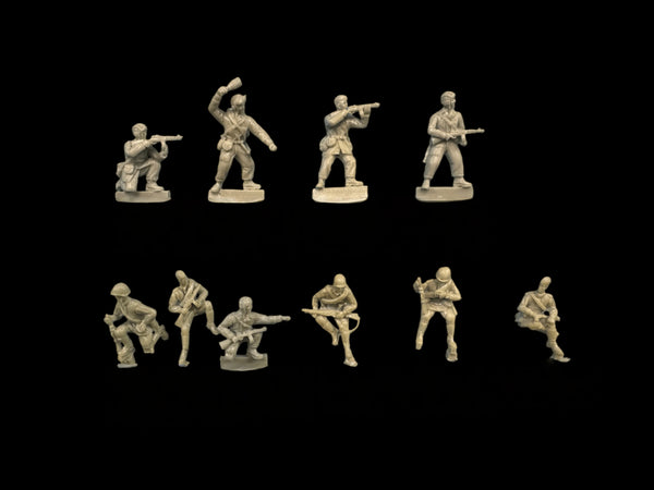 Modern Infantry Throwing Team, 10 Figures, Resin Model Figure Kit, Unassembled and Unpainted