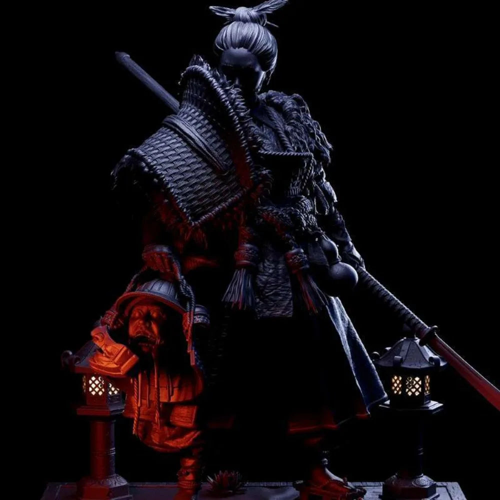 35mm Medieval Ghostfaced Samurai, Resin Model Figure Kit, Unassembled and Unpainted
