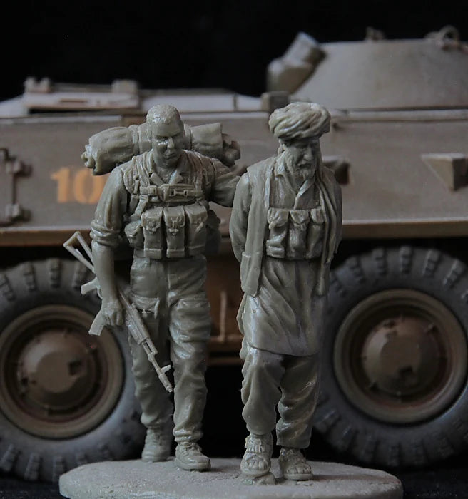 1/35 WWII Assault Troops, 6 Figures, Resin Model Figure Kit, Unassembled and Unpainted