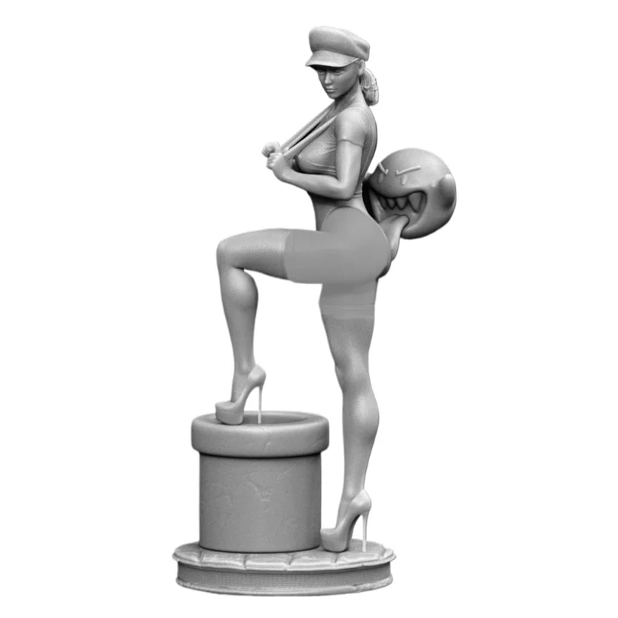 1/24 Female Plumber, Resin Model Figure Kit, Unassembled and Unpainted